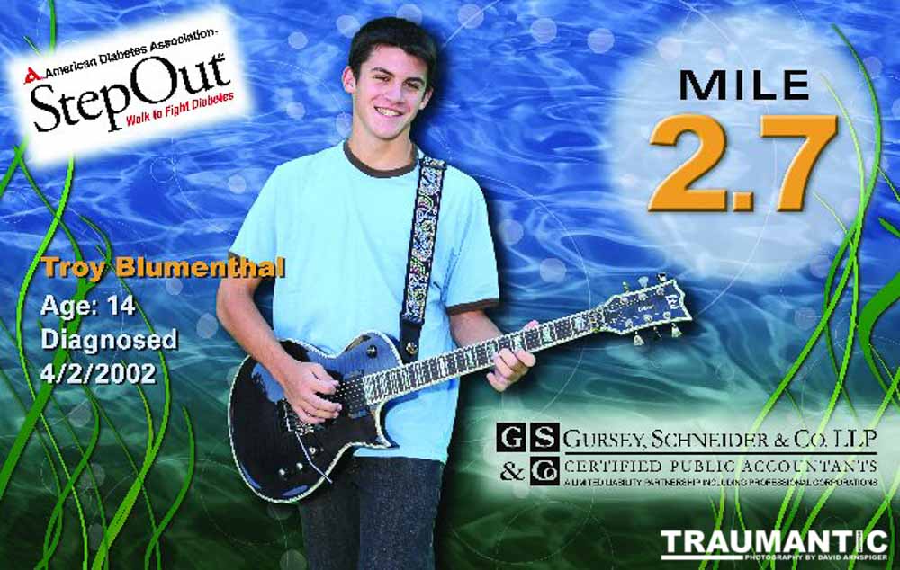 These are the original images and the final mile markers made from them for the 2010 Step Out: Walk To Stop Diabetes in Valencia, CA.  This was my first year shooting them.  It should be noted that the graphics work to create the mile markers was not done by me or my company.